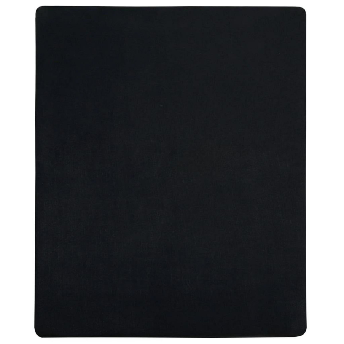 VIDAXL Draps-housses Jersey 2 pcs Noir 90x200 cm Coton