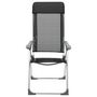 Voir la diapositive 3 : VIDAXL Chaises pliables de camping lot de 4 Noir Aluminium