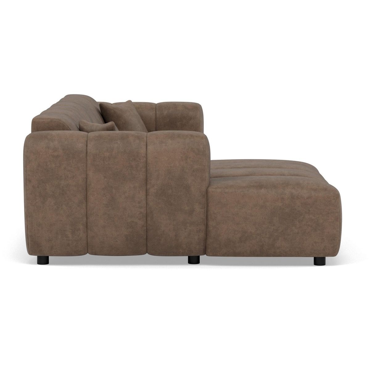 LISA DESIGN Curtis - canapé d'angle gauche 4 places en simili