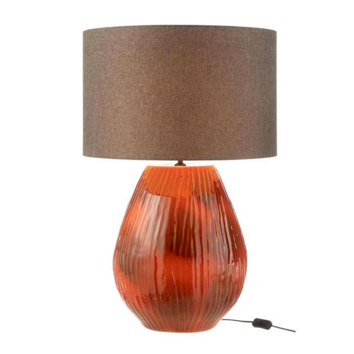 Paris Prix Lampe à Poser en Céramique  Akane  85cm Rouge