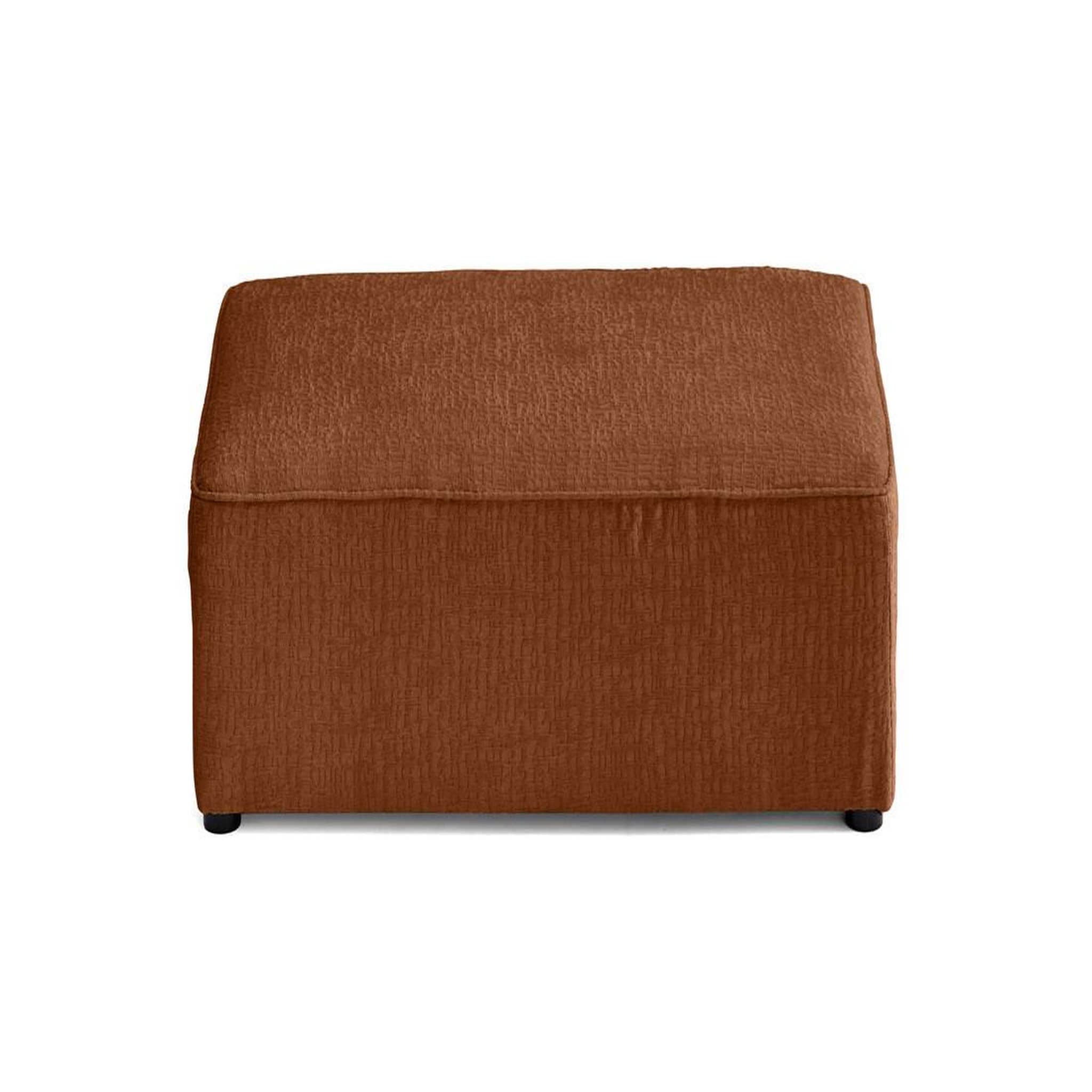 Voir la diapositive 6 : BEST MOBILIER Topaze - pouf - en tissu velours relief