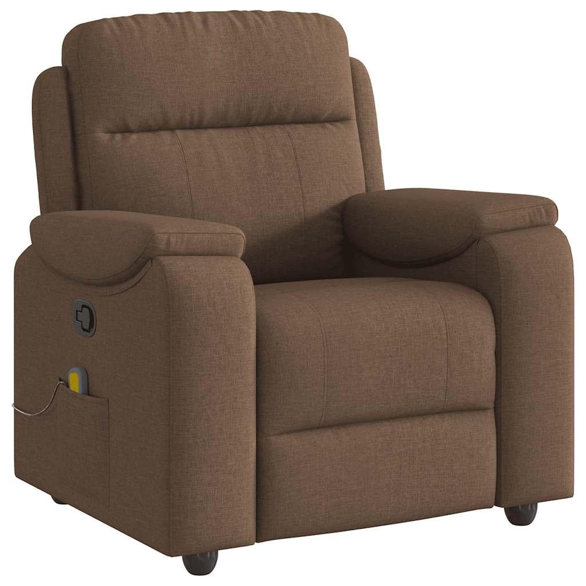 Voir la diapositive 2 : VIDAXL Fauteuil de massage inclinable Marron Tissu