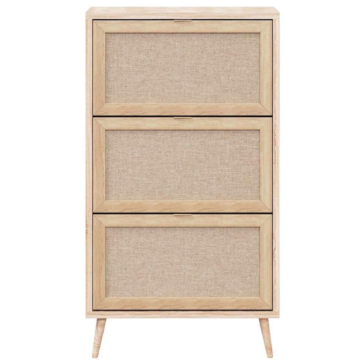 Finori Finori Armoire a chaussures Bali 49A Chene sonoma/ impression de canne