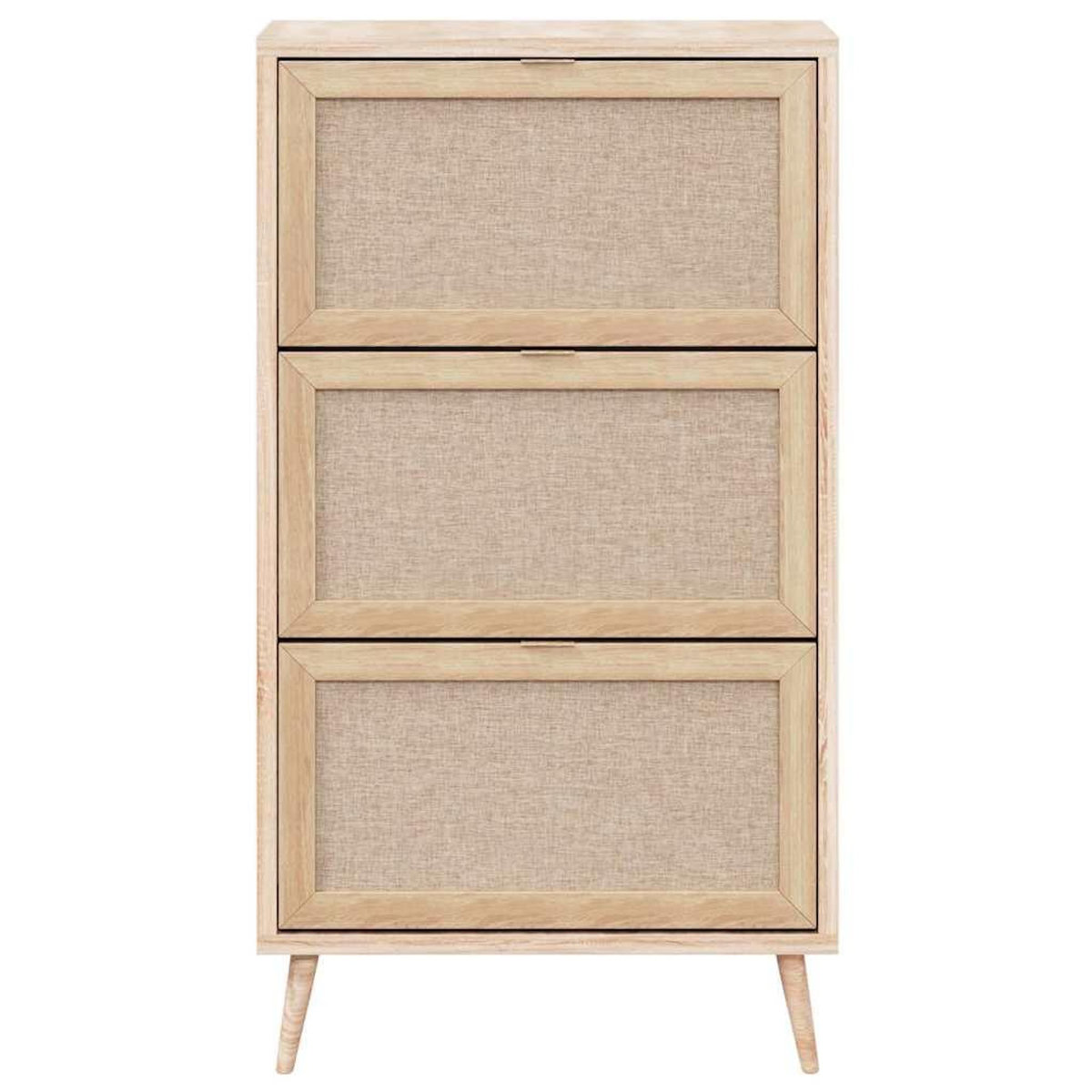 Finori Finori Armoire a chaussures Bali 49A Chene sonoma/ impression de canne