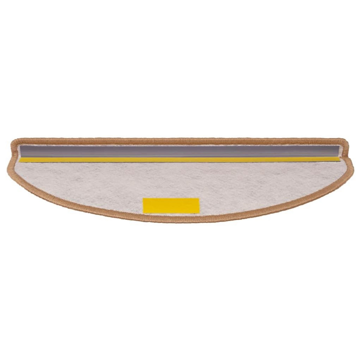 VIDAXL Tapis d'escalier autocollants 30 pcs 65x21x4 cm sisal