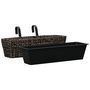 Voir la diapositive 3 : VIDAXL Jardinieres 2 pcs Jacinthe d'eau Marron