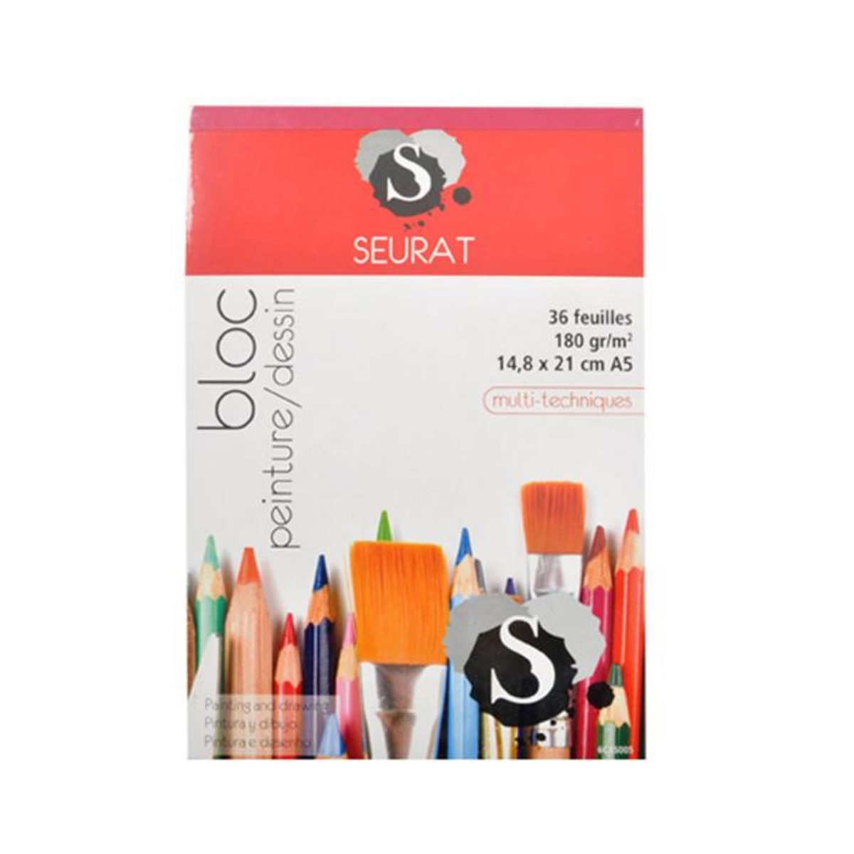 Paris Prix Carnet de Peinture A4  36 Pages  14x21cm Blanc