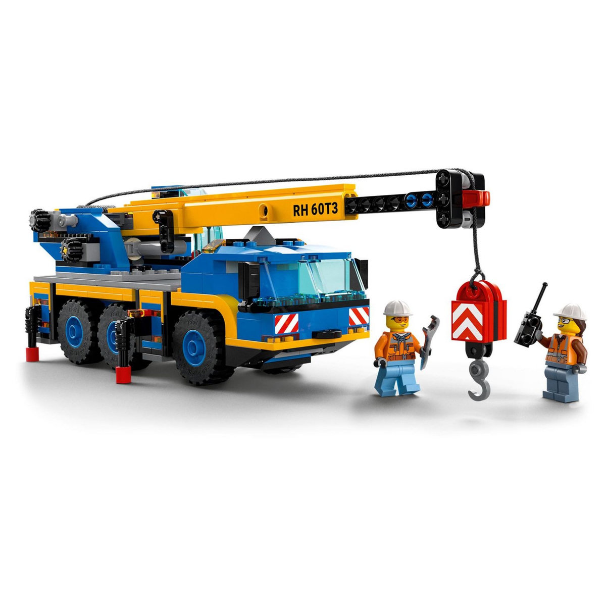 LEGO City 60324 - La Grue Mobile, Jouet Camion de Chantier, Cadeau Garçons et Filles de 7 Ans