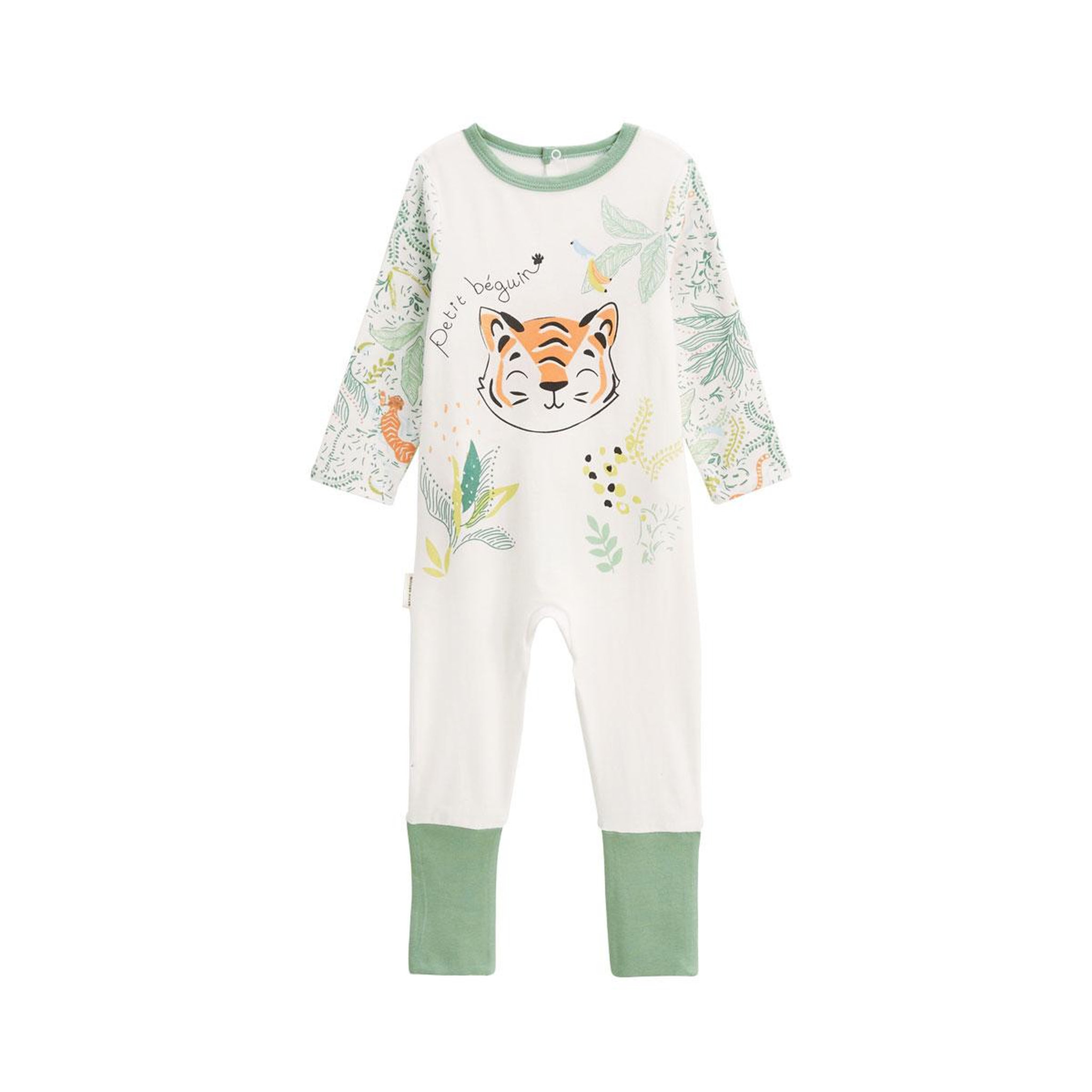 Voir la diapositive 1 : PETIT BEGUIN Pyjama bébé avec pieds retroussables kanha