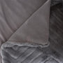 Voir la diapositive 2 : ATMOSPHERA Plaid Imitation Fourrure  Geo  120x160cm Gris