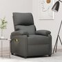 Voir la diapositive 1 : VIDAXL Fauteuil electrique de massage Gris fonce Tissu