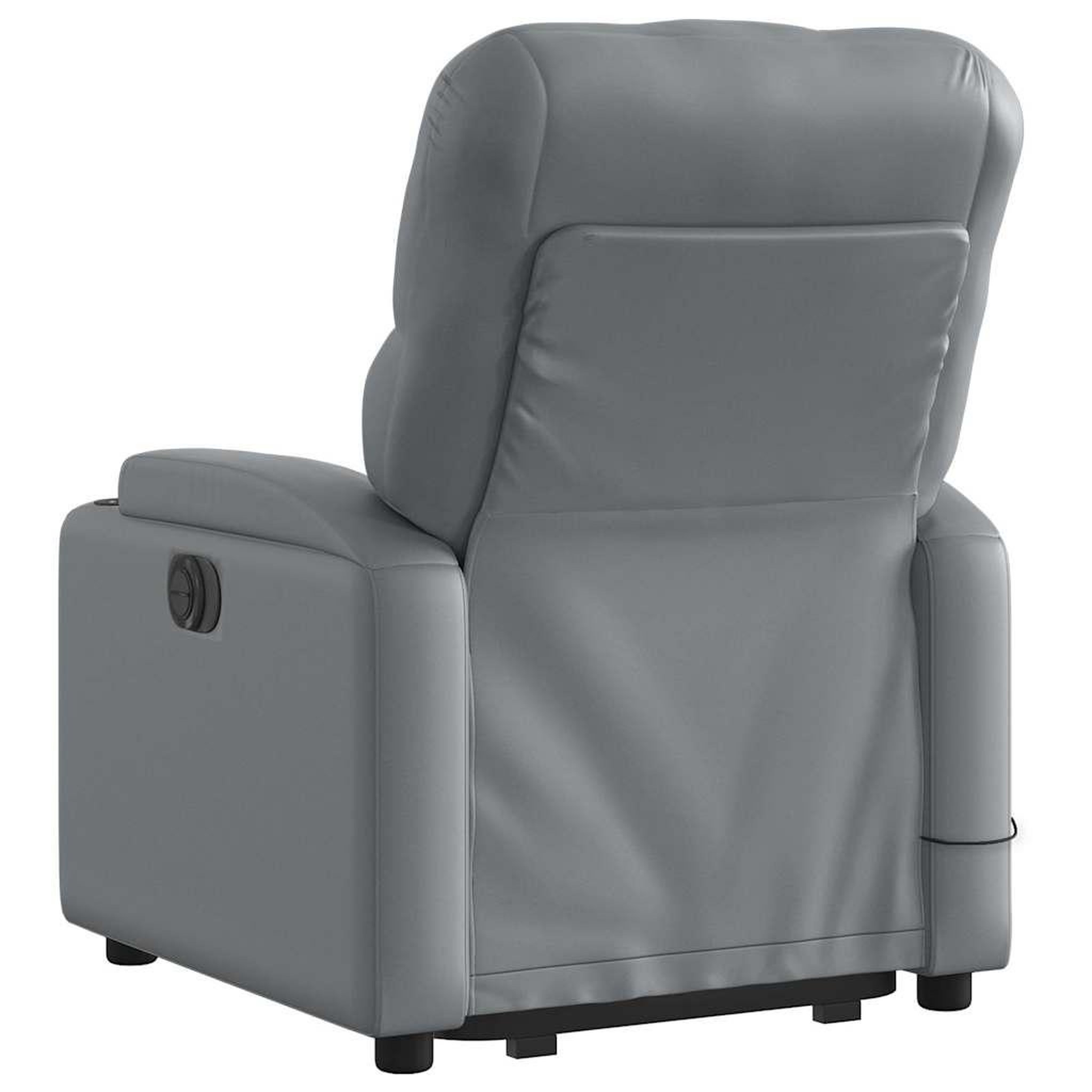 Voir la diapositive 5 : VIDAXL Fauteuil inclinable de massage Gris Similicuir