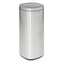 Voir la diapositive 1 : FIVE Poubelle de Cuisine Ouverture Pression  Inox  50L Argent