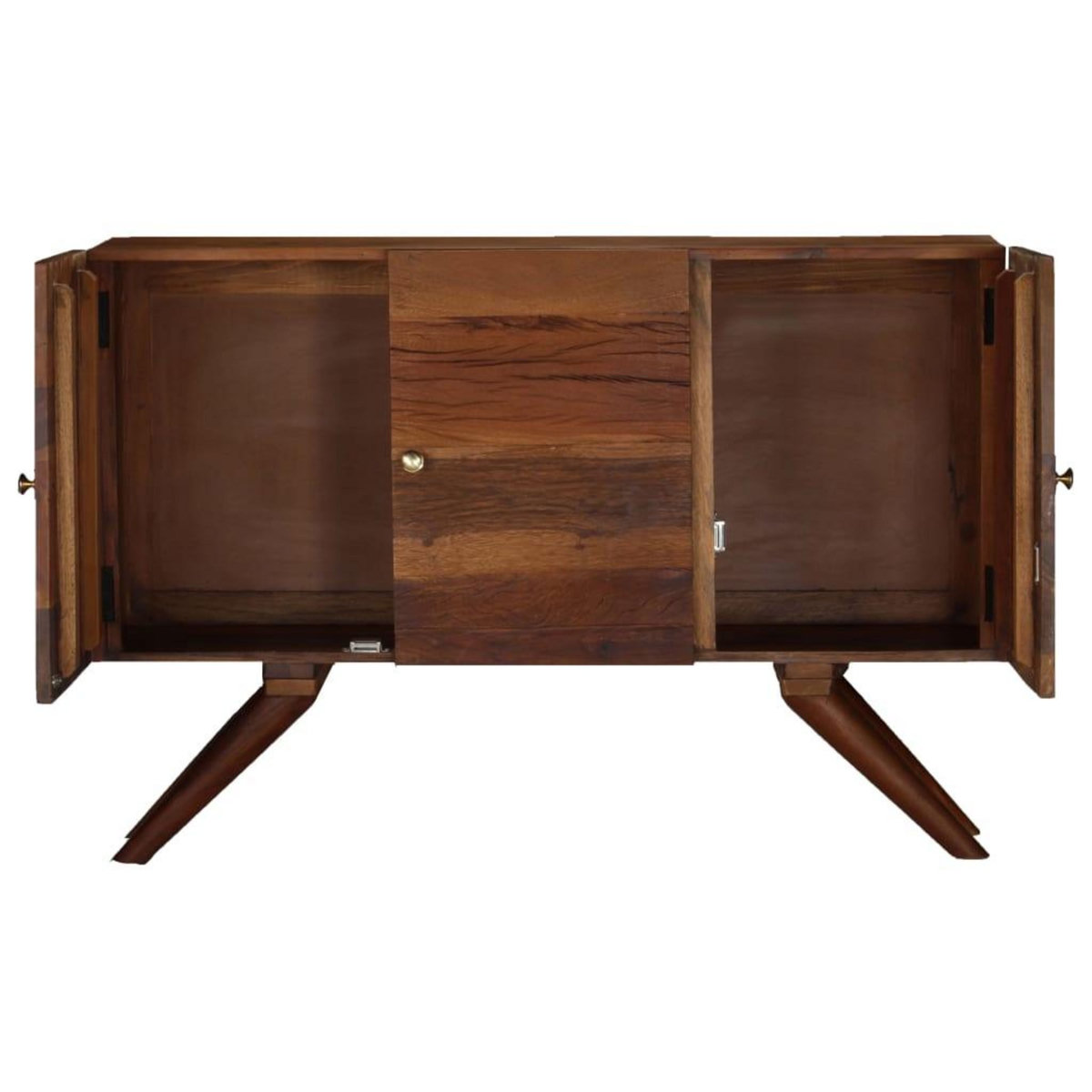 VIDAXL Buffet Bois recycle massif 110x30x75 cm Marron