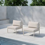 Voir la diapositive 4 : Paris Prix Module Canapé de Jardin  Copacabana  74cm Beige