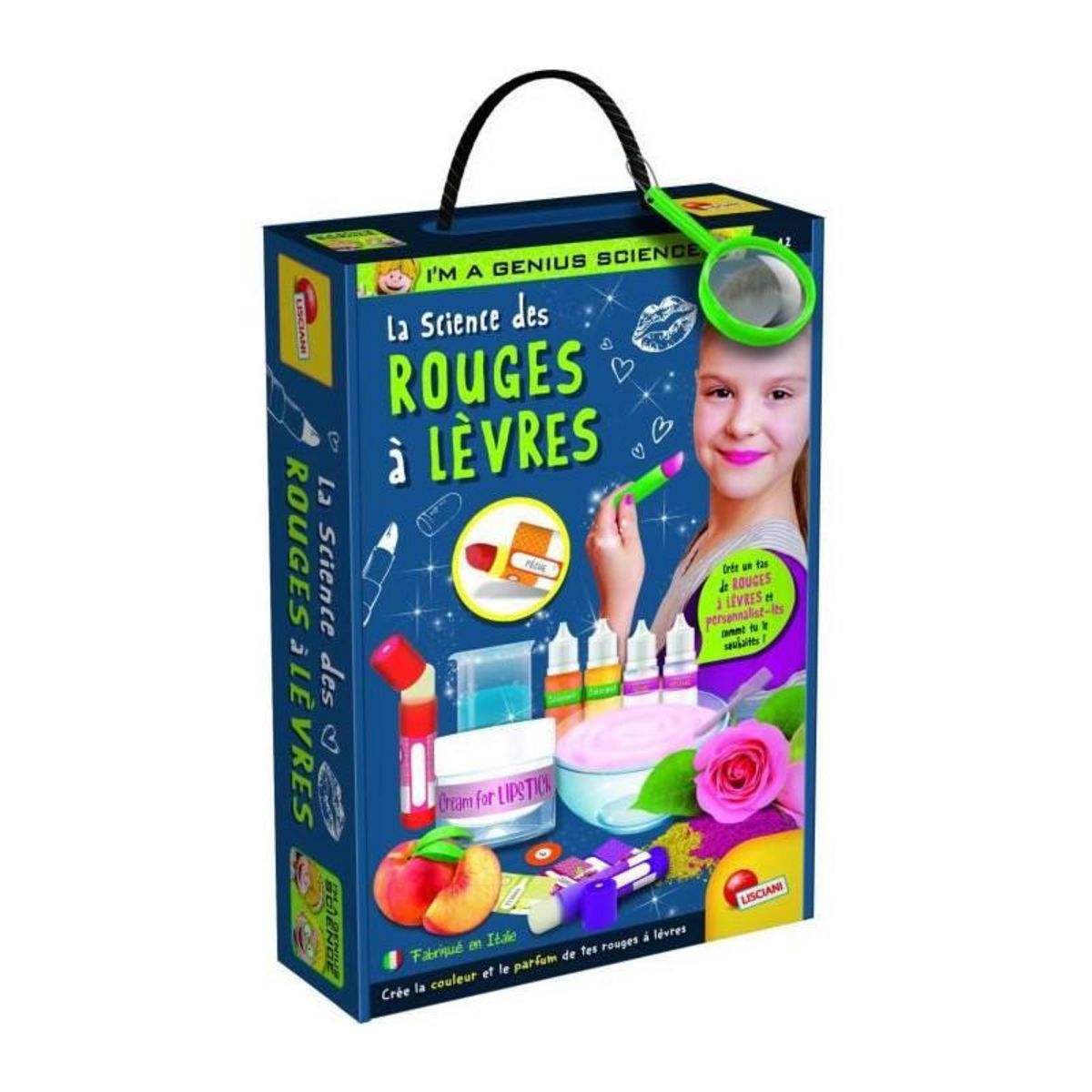 LISCIANI GIOCHI Génius Science - loisirs créatifs - la science des rouges a levres - LISCIANI