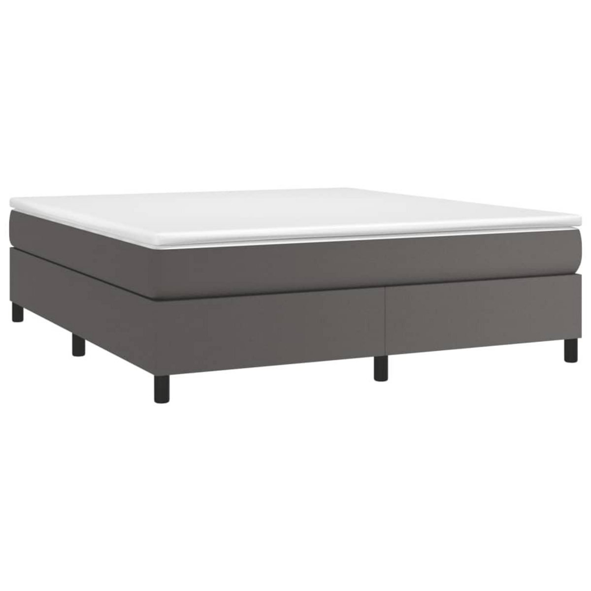 VIDAXL Cadre de lit sans matelas gris 160x200 cm similicuir