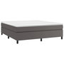 Voir la diapositive 3 : VIDAXL Cadre de lit sans matelas gris 160x200 cm similicuir