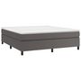 Voir la diapositive 3 : VIDAXL Cadre de lit sans matelas gris 160x200 cm similicuir