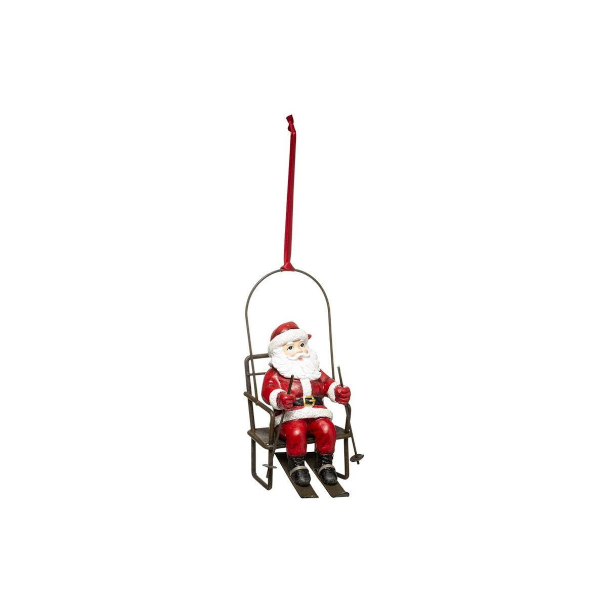 FEERIC LIGHT & CHRISTMAS Sujet de Noël Télésiège  Étoile  14cm Rouge