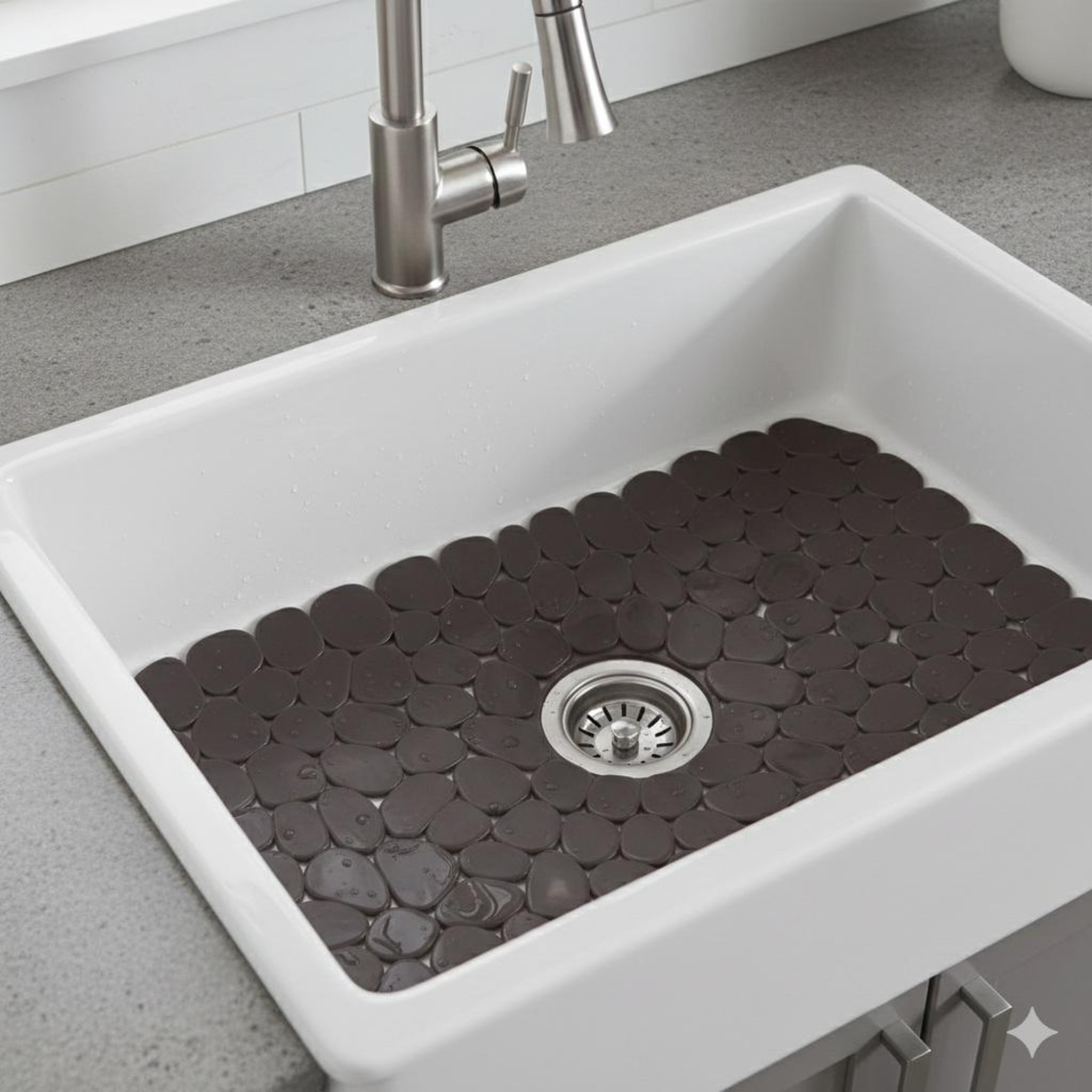 Voir la diapositive 4 : Eden Tapis fond d'evier design et moderne