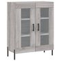 Voir la diapositive 2 : VIDAXL Buffet sonoma gris 69,5x34x90 cm bois d'ingenierie