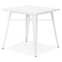 Voir la diapositive 3 : Paris Prix Table de Repas Vintage  Calaco  76cm Blanc