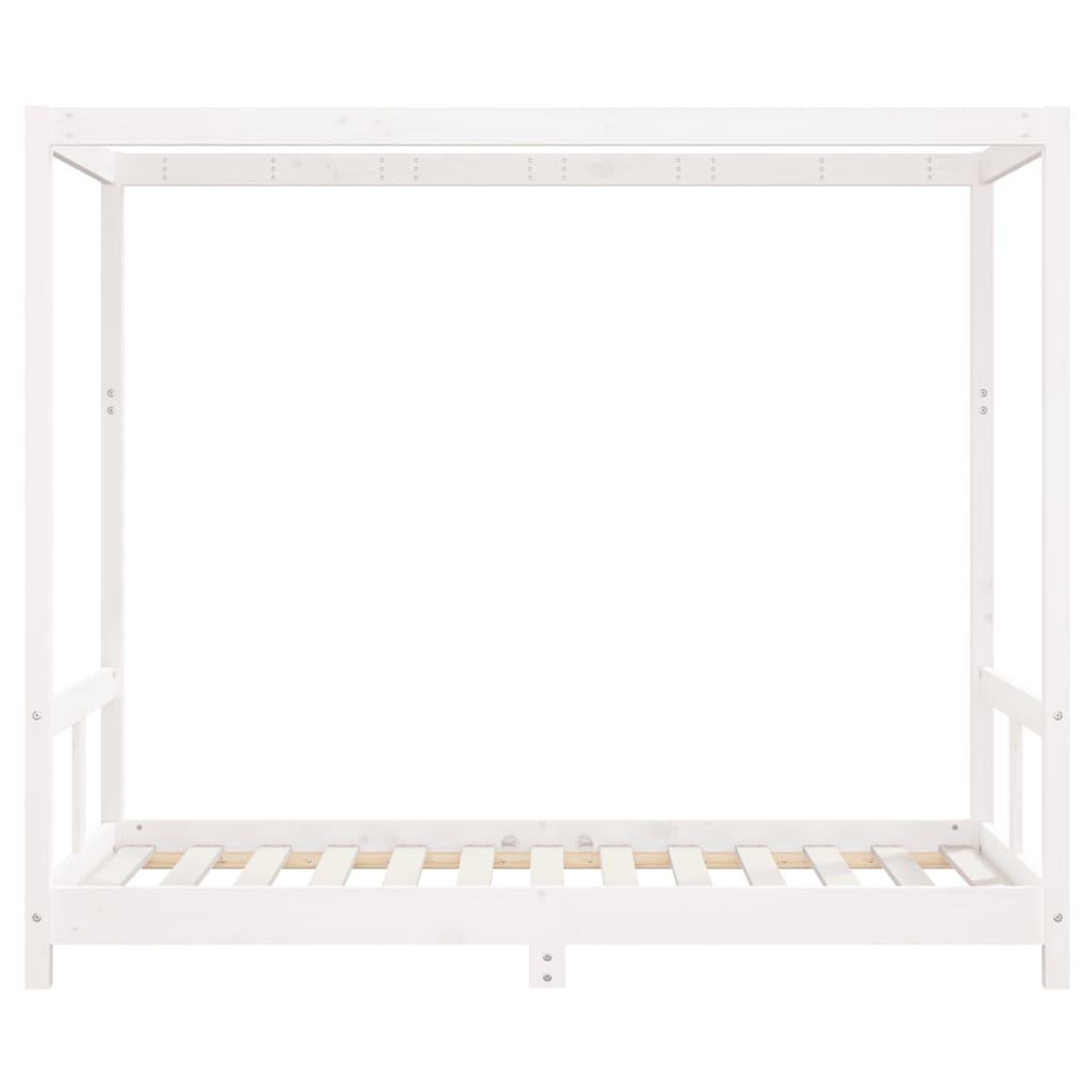 Voir la diapositive 4 : VIDAXL Cadre de lit pour enfant blanc 80x160 cm bois de pin massif