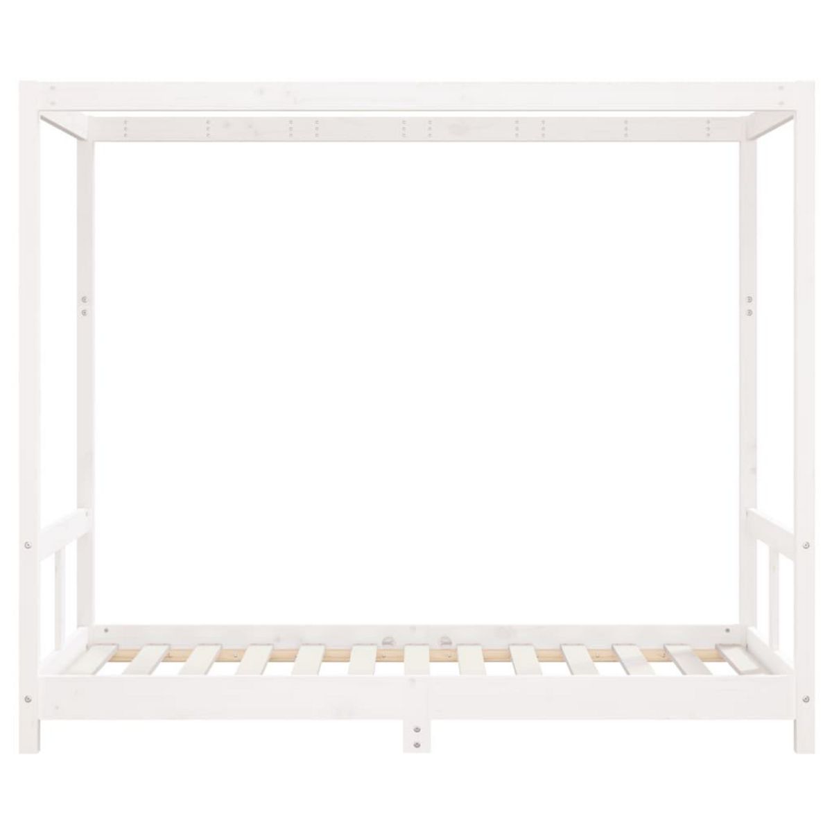 VIDAXL Cadre de lit pour enfant blanc 80x160 cm bois de pin massif