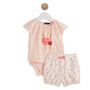 Voir la diapositive 1 : INEXTENSO Ensemble de naissance body + short bébé fille