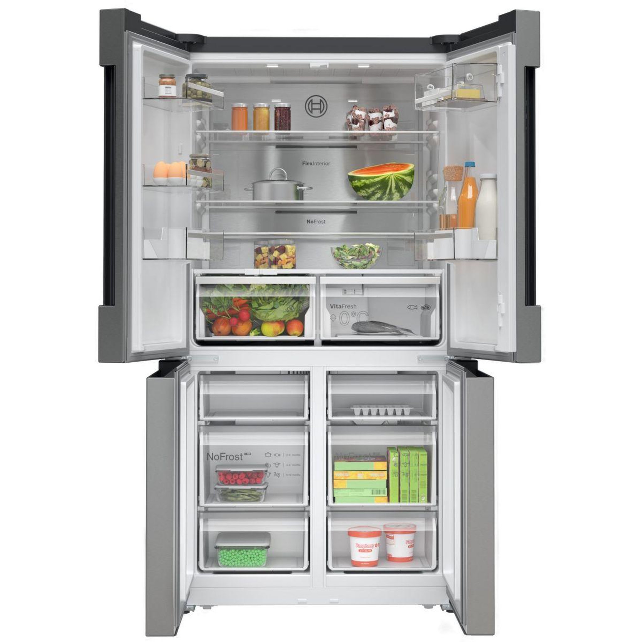 Voir la diapositive 2 : BOSCH Réfrigérateur multi portes KFN96APEA