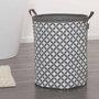 Voir la diapositive 4 : SEALSKIN Sealskin Panier a linge Diamonds Gris 60 L 362302012