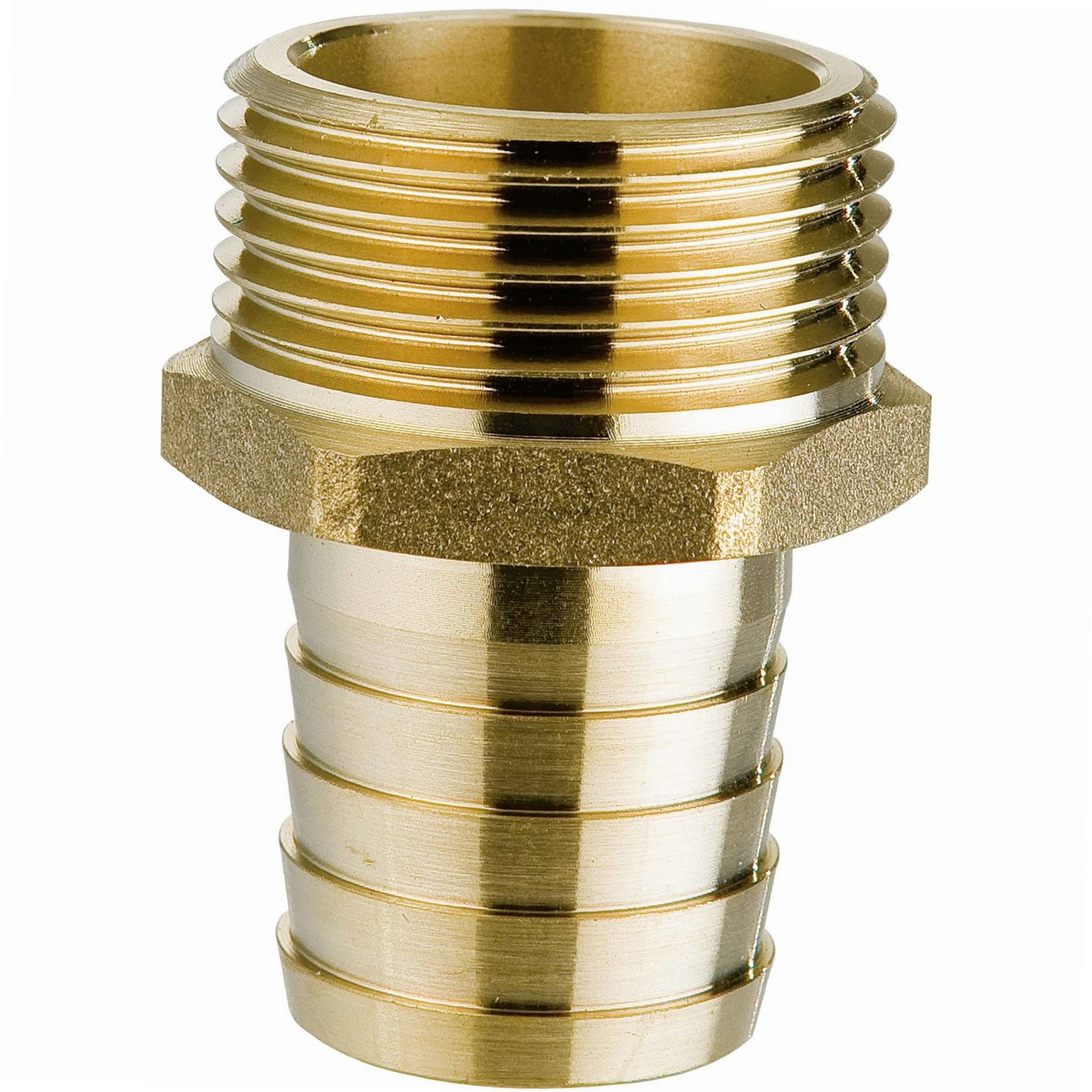 Voir la diapositive 2 : Ribiland Raccord laiton droit cannelé Ø 25 mm.