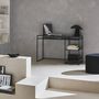Voir la diapositive 4 : SWEEEK Bureau avec casiers et deux étagères en métal noir 120cm - INDUSTRIELLE