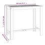 Voir la diapositive 6 : VIDAXL Ensemble de bar de jardin 5 pcs bois d'acacia solide