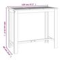 Voir la diapositive 6 : VIDAXL Ensemble de bar de jardin 5 pcs bois d'acacia solide