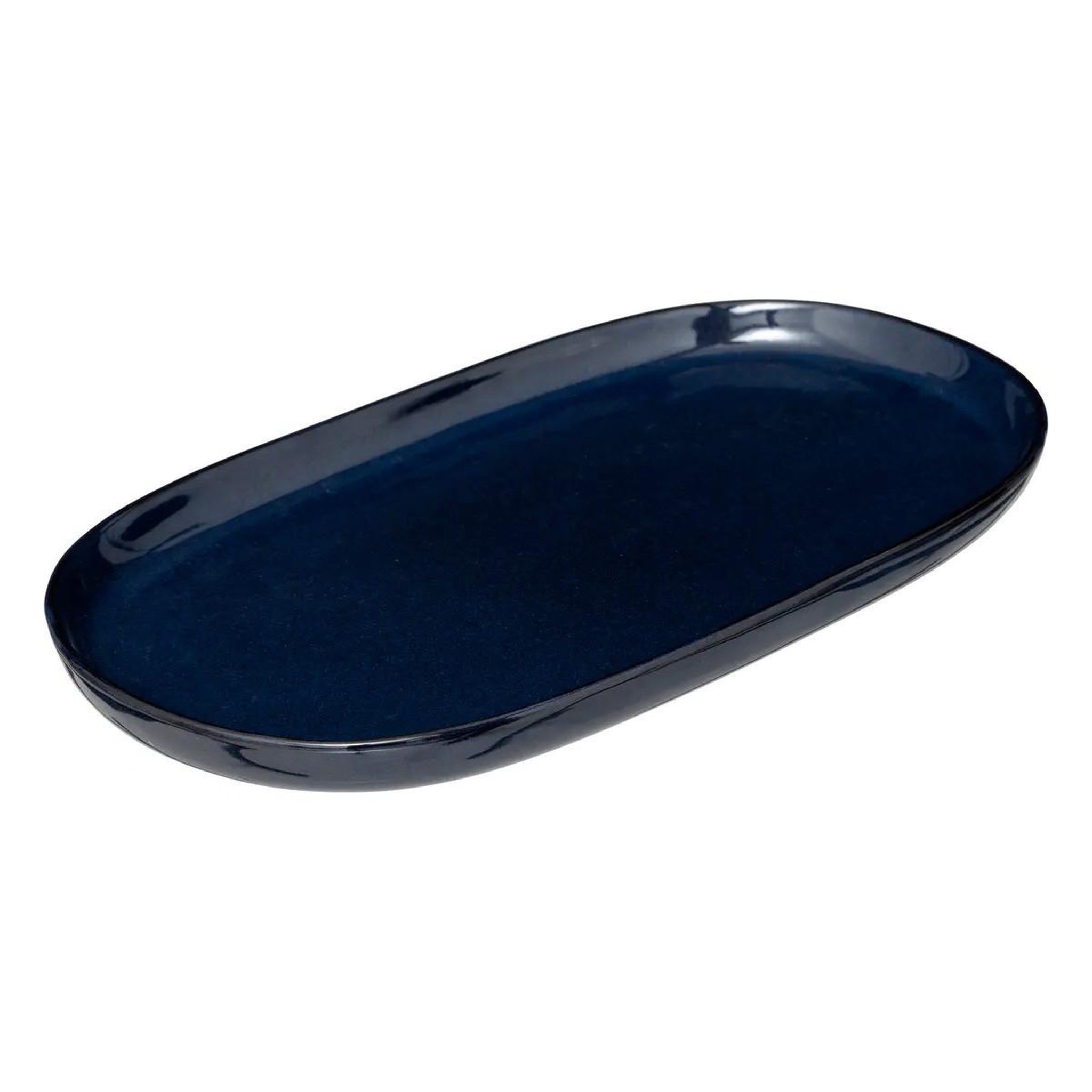 SECRET DE GOURMET Plat de présentation  terre inconnue  30cm bleu