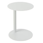 Paris Prix Table d'Appoint Ronde en Métal  Reva  50cm Blanc