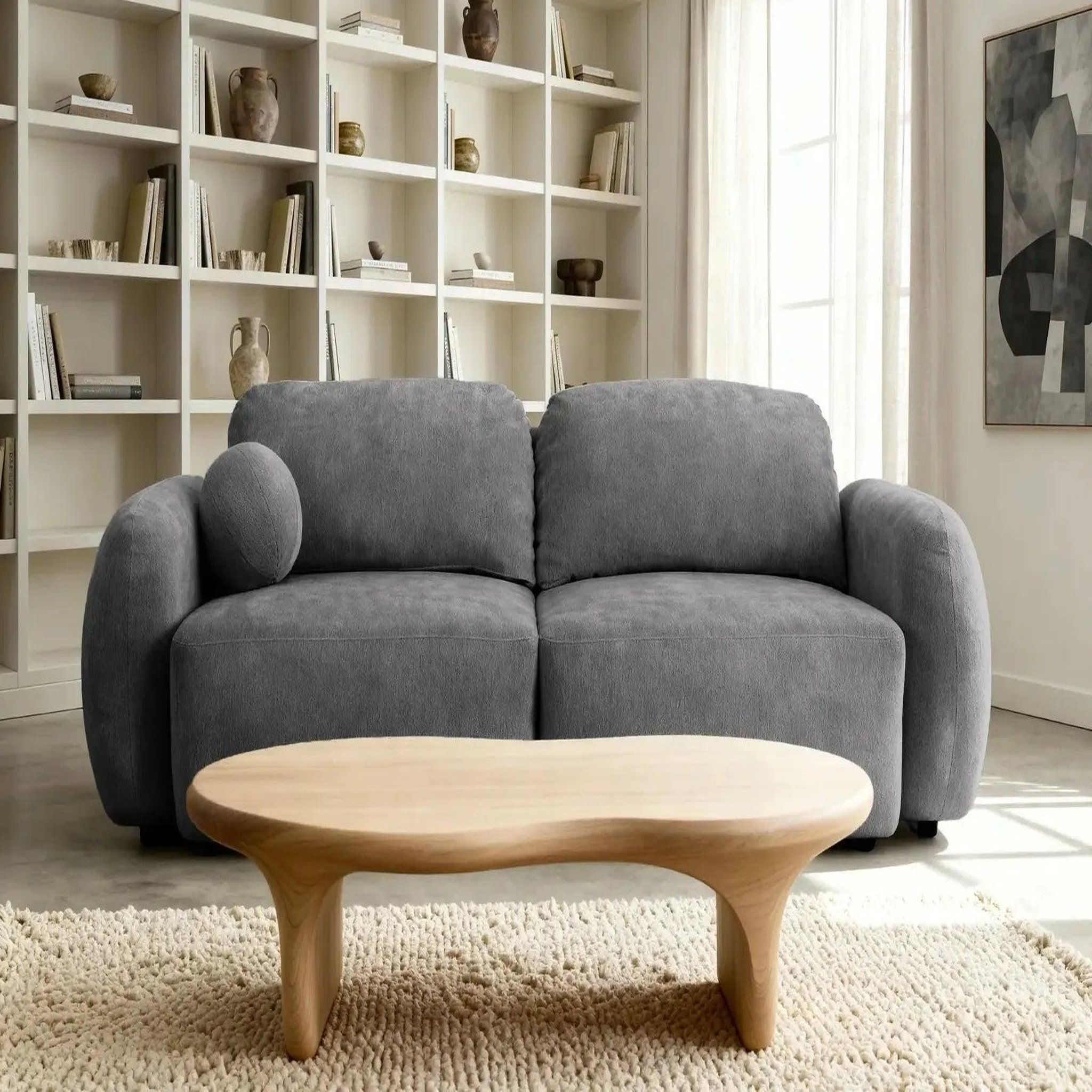 Voir la diapositive 3 : CASANOVA PARIS Martin - canapé droit convertible tissu chenille