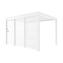 Voir la diapositive 1 : SWEEEK Pergola bioclimatique aluminium 4x3m + 3 persiennes 130cm Triomphe