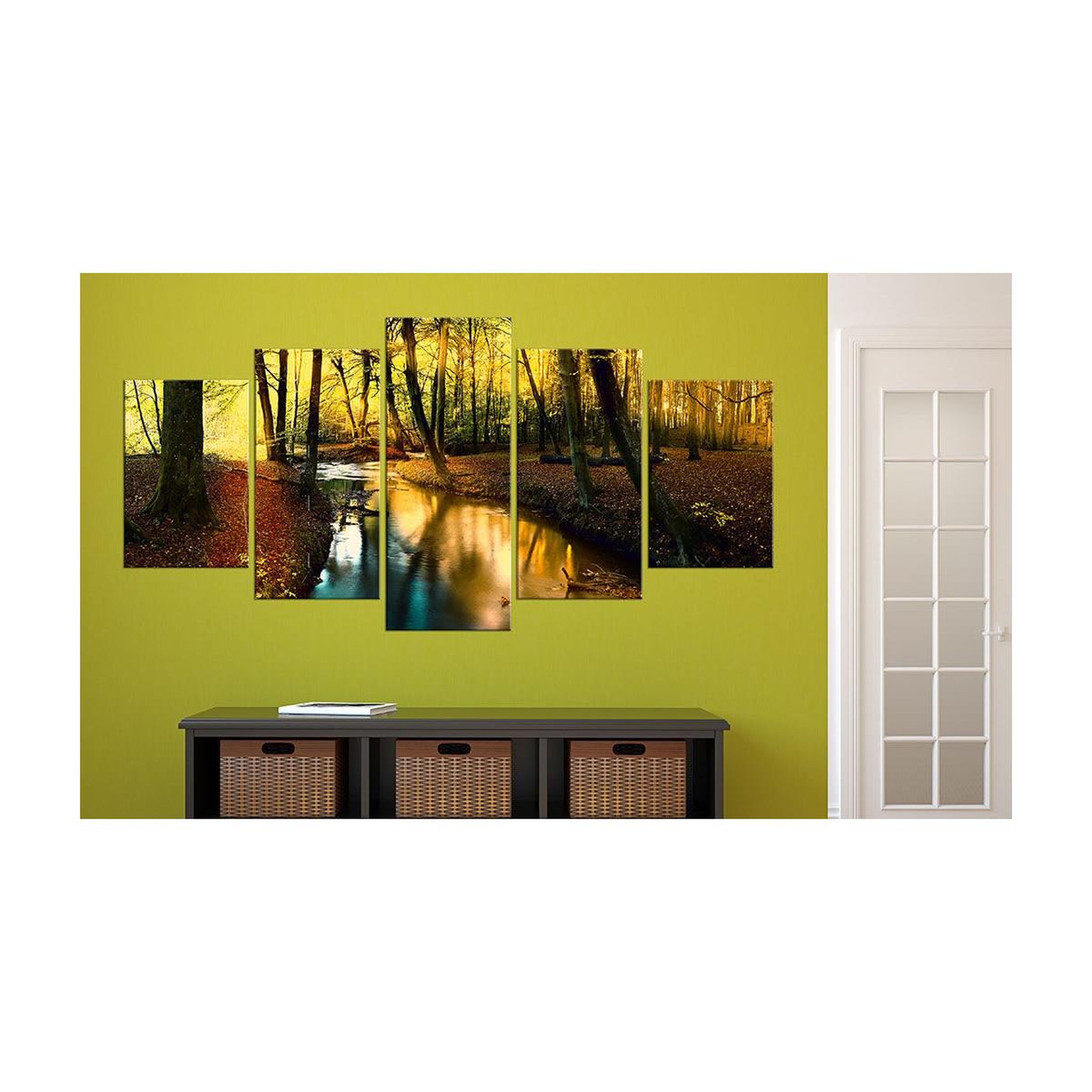 Voir la diapositive 2 : Paris Prix Tableau Imprimé  Autumn Silence : Forest