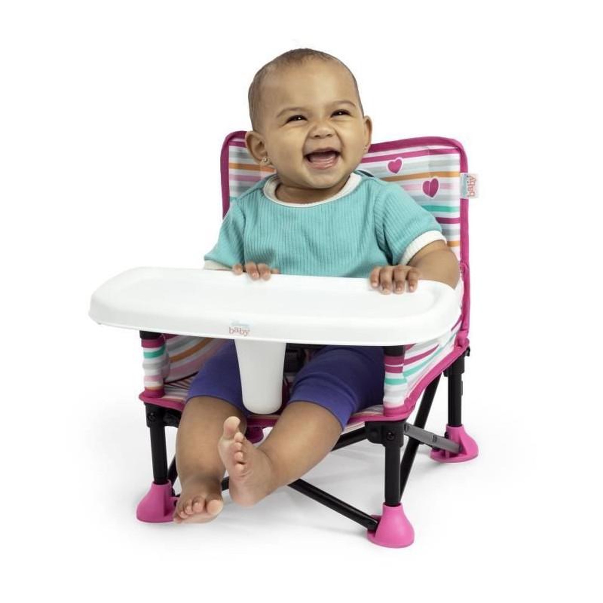 DISNEY DISNEY BABY Chaise d'appoint Minnie Mouse, réhausseur Pop 'n Sit, intérieur, extérieur, pratique et compacte, pliage rapide,