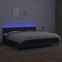 Voir la diapositive 4 : VIDAXL Sommier a lattes de lit avec matelas et LED Noir 200x200cm