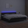 Voir la diapositive 4 : VIDAXL Sommier a lattes de lit avec matelas et LED Noir 200x200cm