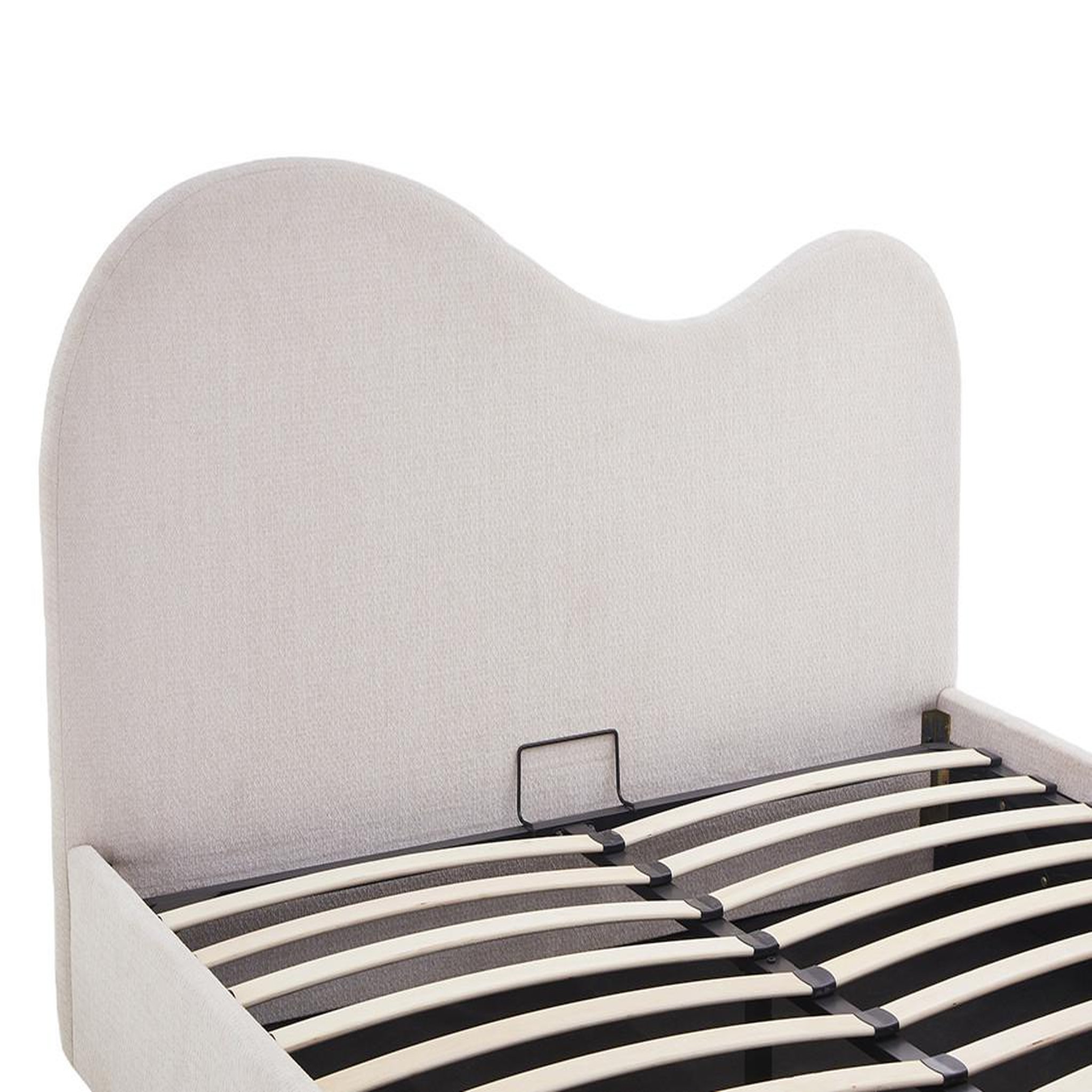 Voir la diapositive 3 : BEST MOBILIER Lucas - lit coffre - 160x200 cm - en velours texturé