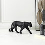 Voir la diapositive 3 : Paris Prix Statuette Déco  Panthère Origami  40cm Noir