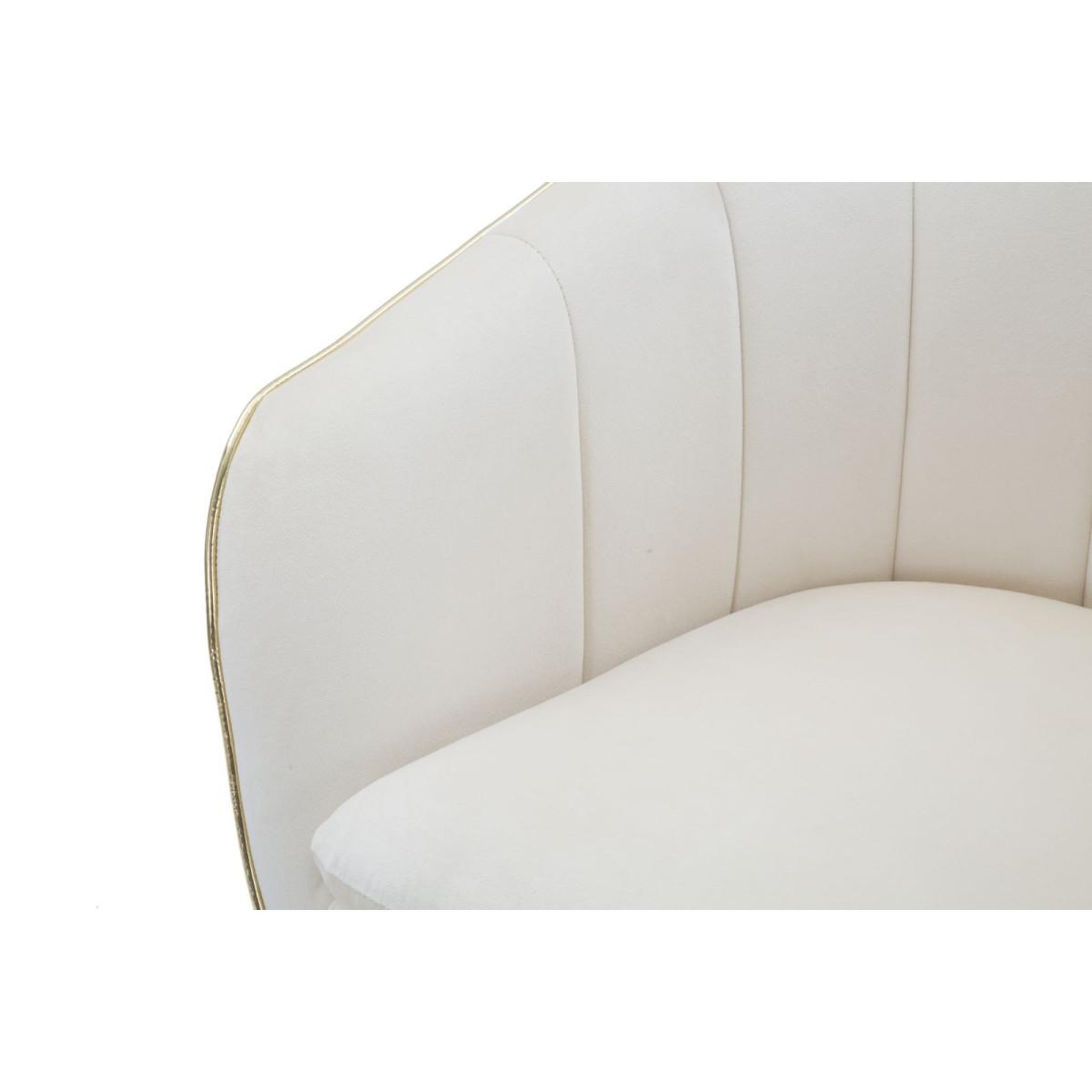 Voir la diapositive 5 : Paris Prix Fauteuil design en tissu  paris  78cm crème