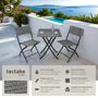 Voir la diapositive 2 : tectake Salon de jardin pour 2 personnes gris