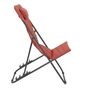 Voir la diapositive 4 : Paris Prix Transat de Plage Pliant  Corfou  93cm Terracotta