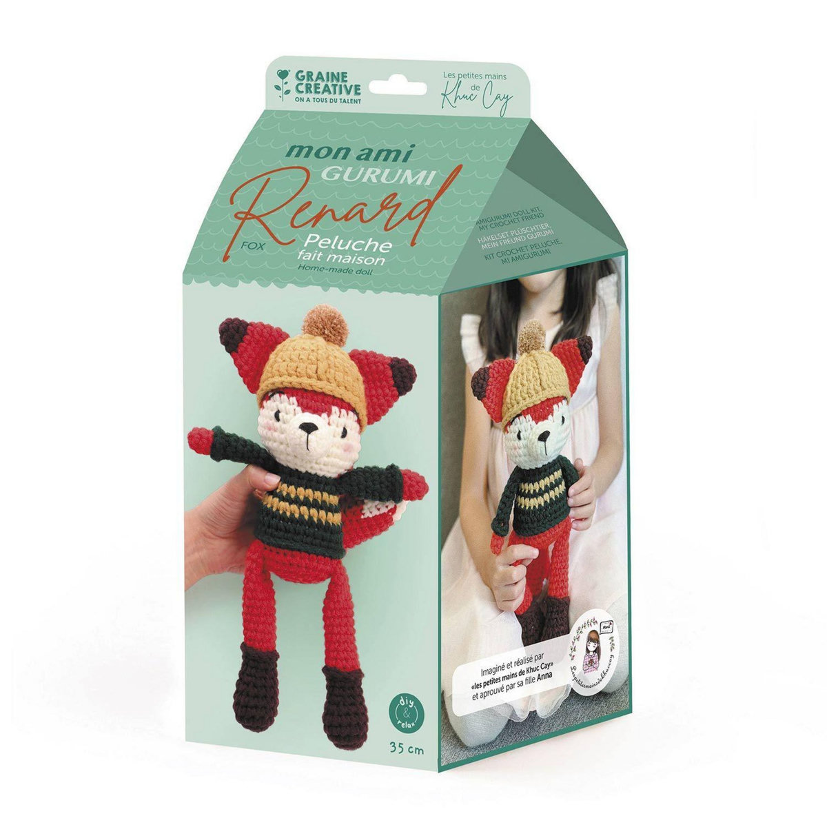 Graine créative Ma Peluche Amigurumi renard en crochet